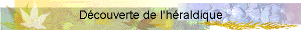Dcouverte de l'hraldique