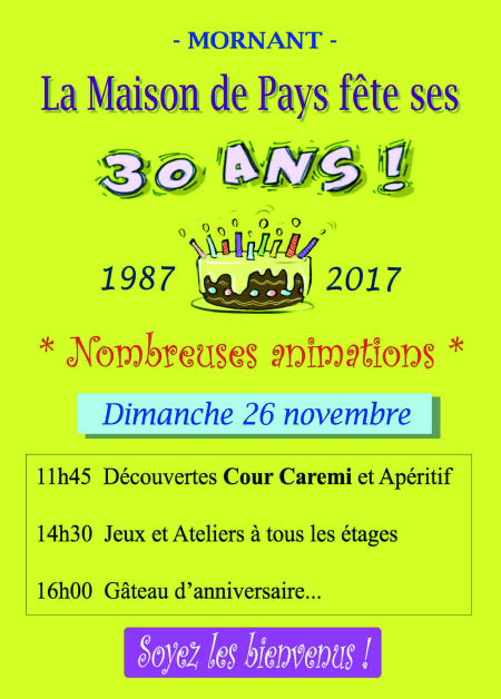 flyer 30 ans